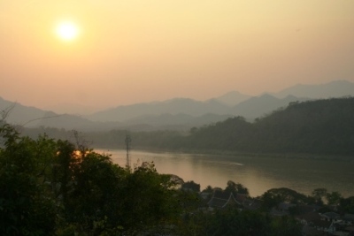 Beautiful Lao sunset